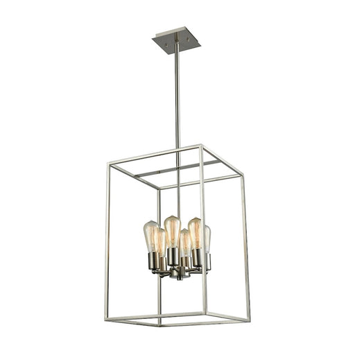 Elk Lighting Williamsport 14'' Wide 6-Light Chandelier, Nickel