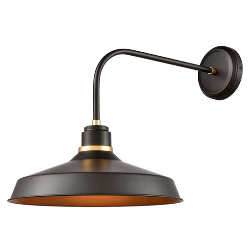 Elk Lighting Belmont 18'' High 1-Light Outdoor Sconce, Bronze/Black