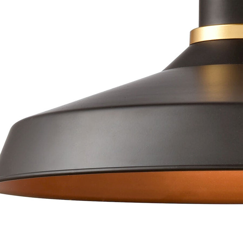 Elk Lighting Belmont 18'' High 1-Light Outdoor Sconce, Bronze/Black