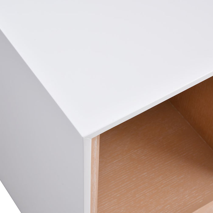 Elk Signature Evans Accent Table, White