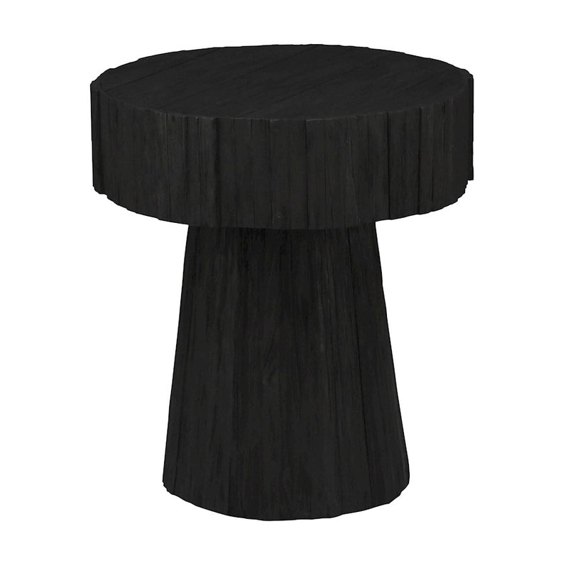 Elk Signature Minato Accent Table, Shou Sugi Ban