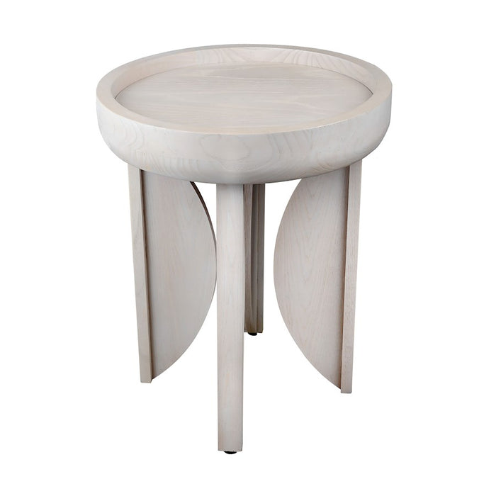 Elk Signature Silva Accent Table, Whitewash