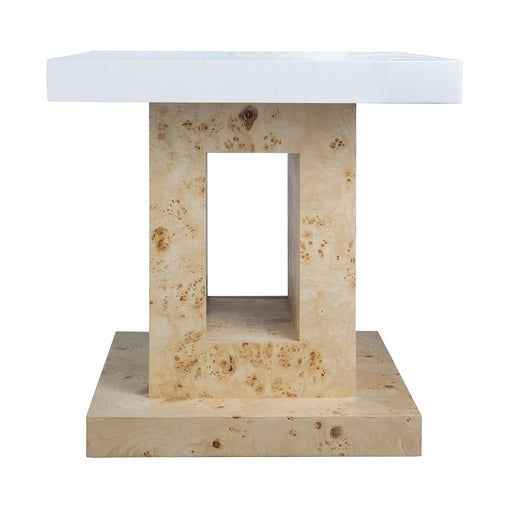 Elk Signature Rogers Accent Table, Pedestal Bleached Burl - H0075-10836