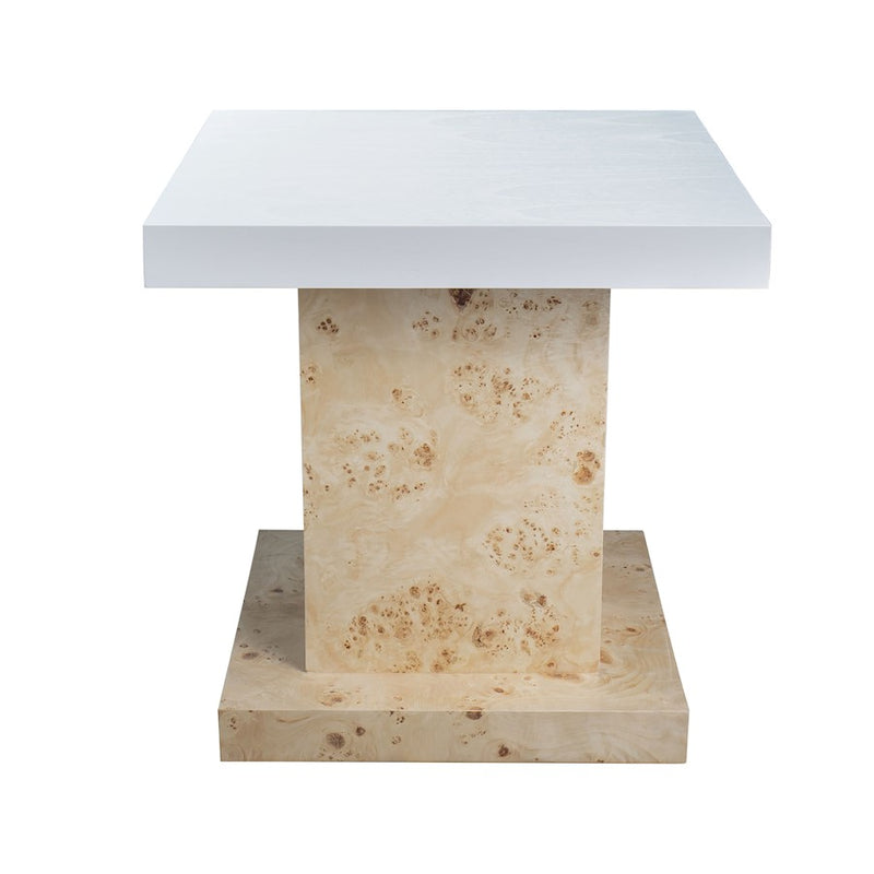 Elk Signature Rogers Accent Table, Pedestal Bleached Burl