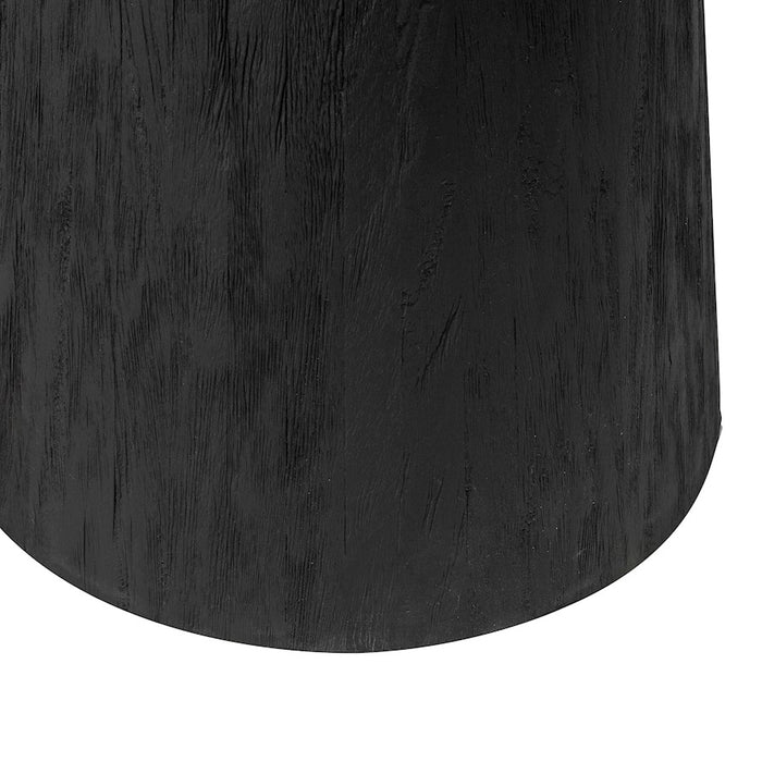 Elk Signature Marks Accent Table, Shou Sugi Ban