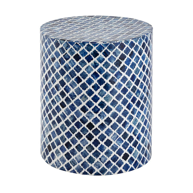 Elk Signature Coyle Accent Table, Blue