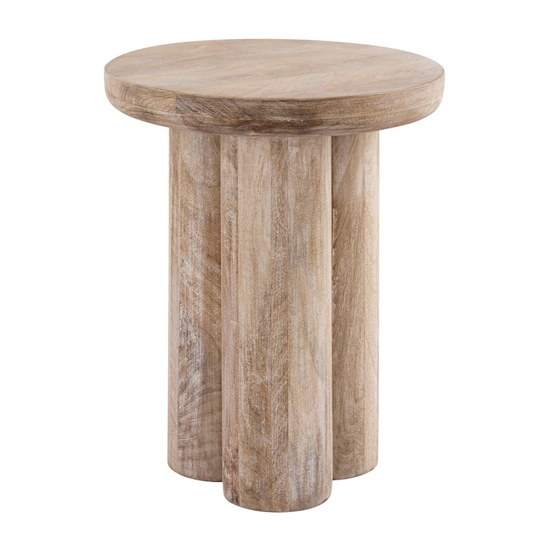 Elk Signature Morris Cerused Accent Table, Natural