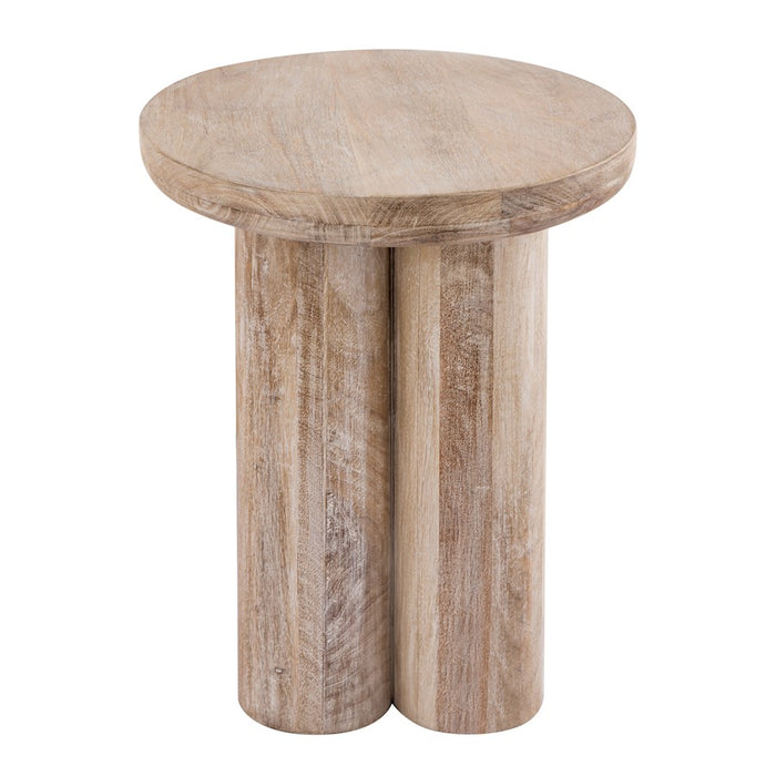 Elk Signature Morris Cerused Accent Table, Natural