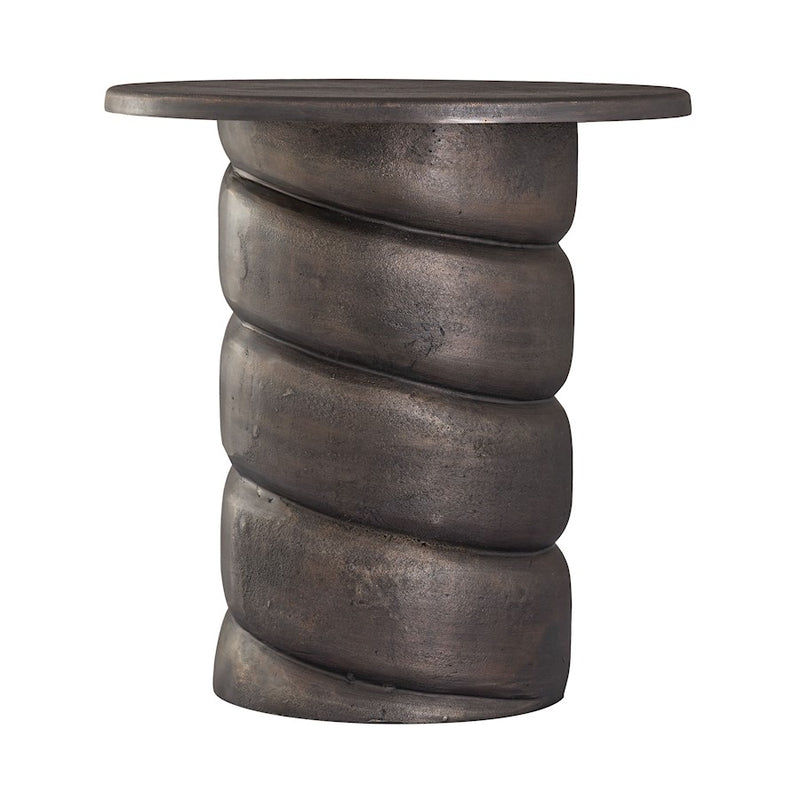 Elk Signature Twist Accent Table, Antique Bronze