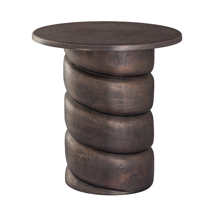 Elk Signature Twist Accent Table, Antique Bronze