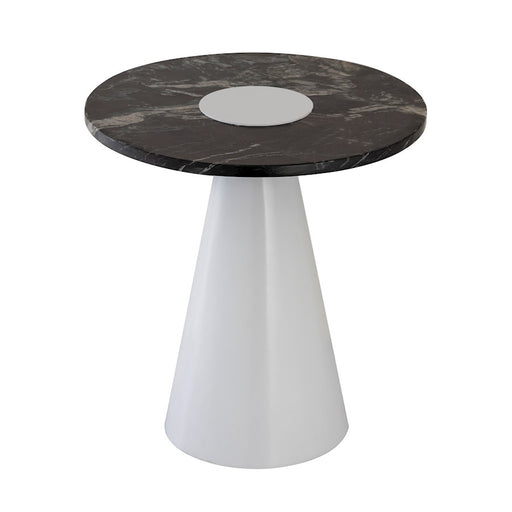 Elk Signature Zona Accent Table, White