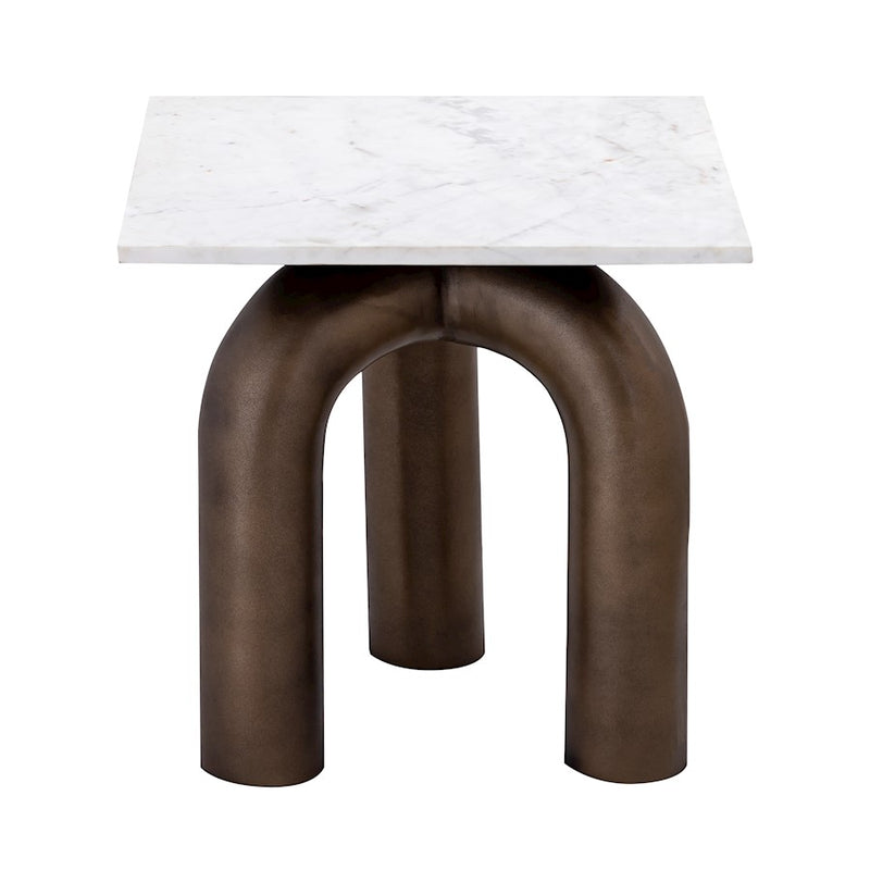 Elk Signature Contour Accent Table, Antique Bronze