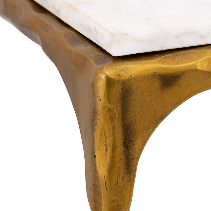 Elk Signature Seville Forged Accent Table, Antique Brass