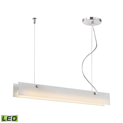 ELK Lighting Iris 1-Light Island Light, Aluminum/White, LED