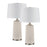 Elk Lighting Penny 32.5'' Table Lamp, Set of 2, White/White