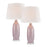 Elk Lighting Bede 31'' 1 Light Table Lamp, Set of 2, Pink/White