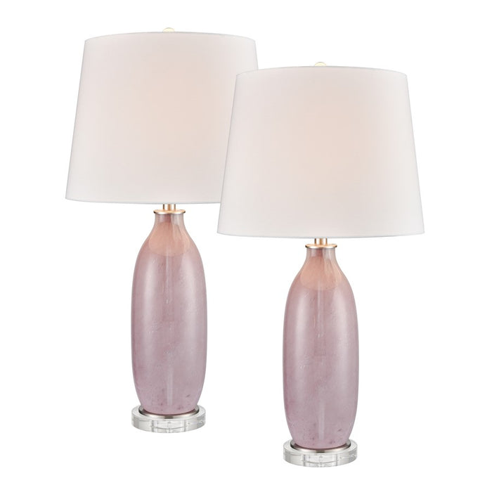 Elk Lighting Bede 31'' 1 Light Table Lamp, Set of 2, Pink/White