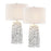 Elk Lighting Bowen 31.5'' Table Lamp, Set of 2, White/White