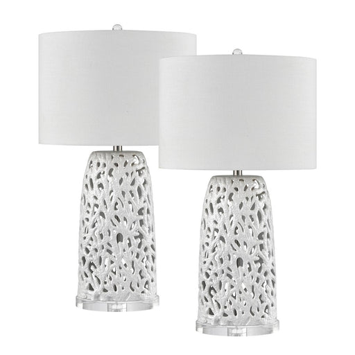 Elk Lighting Bowen 31.5'' Table Lamp, Set of 2, White/White