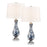 Elk Lighting Cordelia Sound 30'' Table Lamp Set of 2, Blue/White