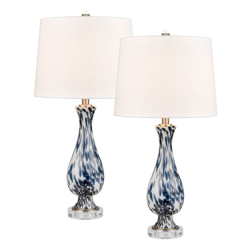 Elk Lighting Cordelia Sound 30'' Table Lamp Set of 2, Blue/White