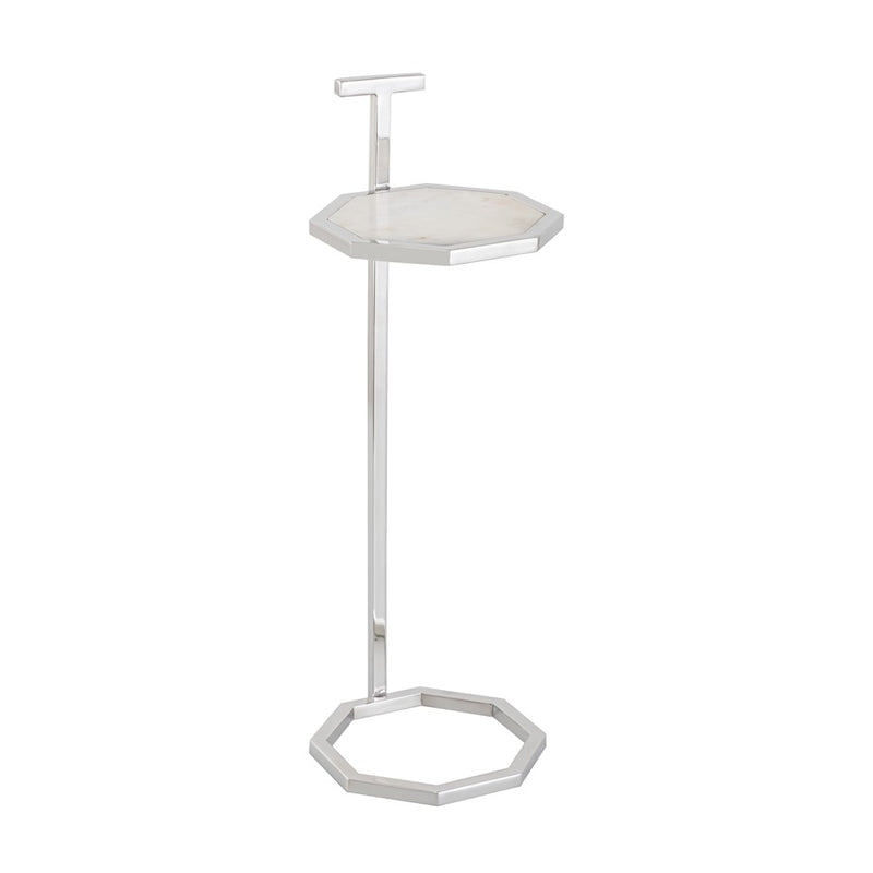 Elk Studio Daro Accent Table, Nickel