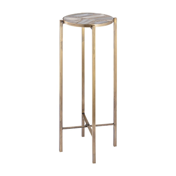 Elk Studio Watkins Accent Table, Antique Brass