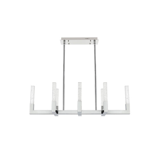 Elegant Lighting Noemi 8 Light 42" LED Pendant, Chrome/Clear - 1030G42C