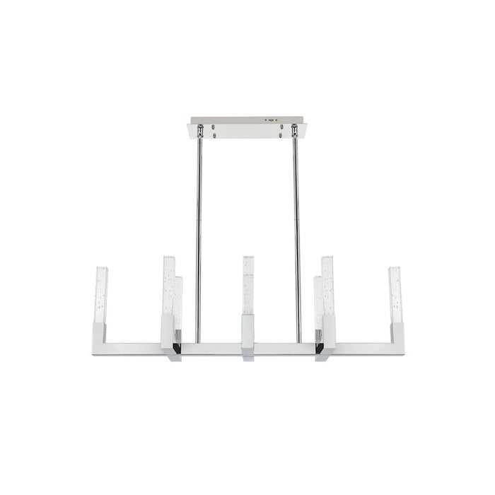 Elegant Lighting Noemi 8 Light 42" LED Pendant, Chrome/Clear - 1030G42C