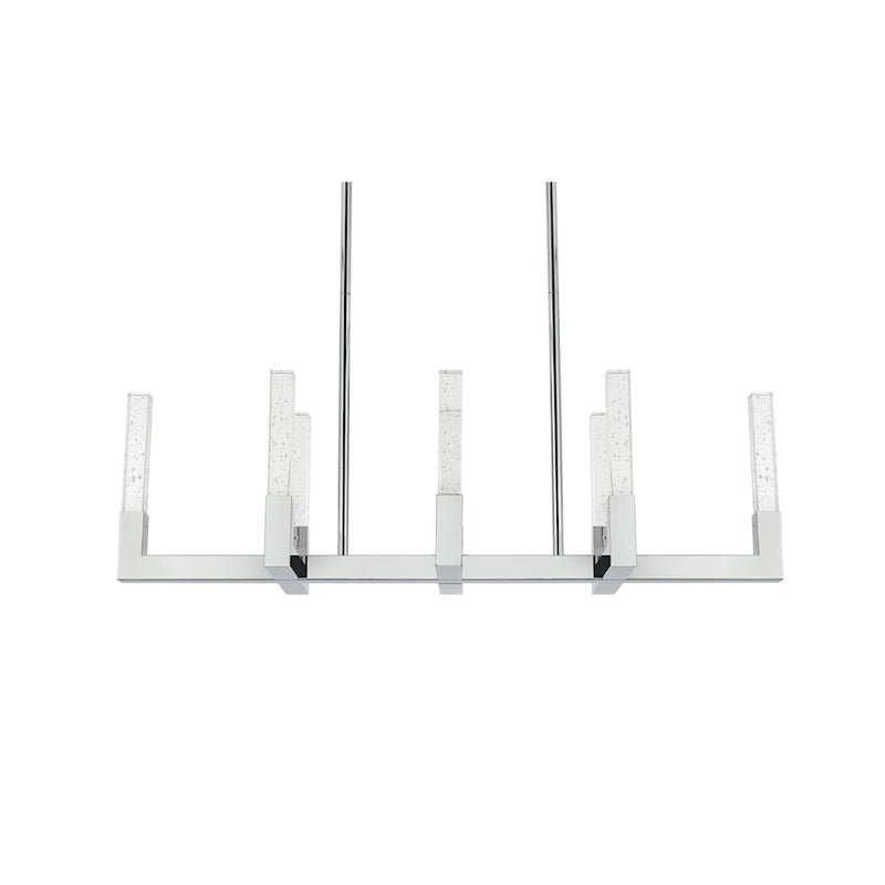 Elegant Lighting Noemi 8 Light 42" LED Pendant, Chrome/Clear