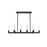 Elegant Lighting Noemi 10 Light 48" LED Pendant, Black/Clear