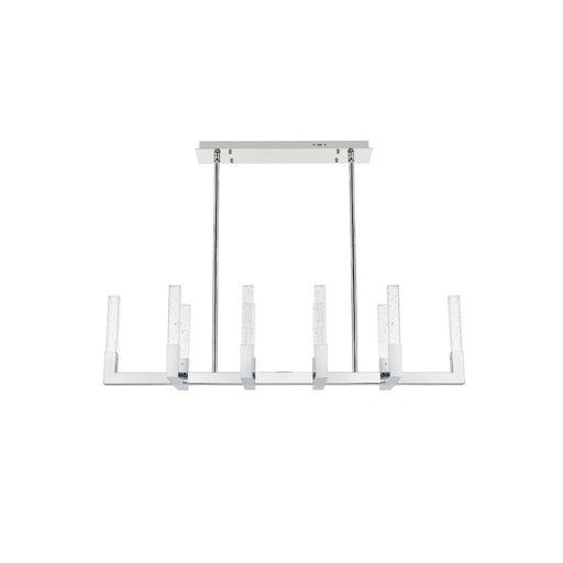 Elegant Lighting Noemi 10 Light 48" LED Pendant, Chrome/Clear - 1030G48C