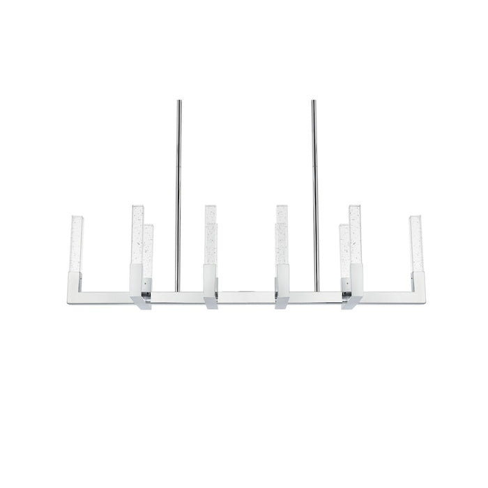 Elegant Lighting Noemi 10 Light 48" LED Pendant, Chrome/Clear