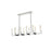 Elegant Lighting Noemi 10 Light 48" LED Pendant, Chrome/Clear