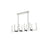 Elegant Lighting Noemi 10 Light 48" LED Pendant, Chrome/Clear