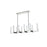 Elegant Lighting Noemi 10 Light 48" LED Pendant, Chrome/Clear