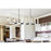 Elegant Lighting Noemi 10 Light 48" LED Pendant, Chrome/Clear