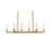 Elegant Lighting Noemi 10 Light 48" LED Pendant, Satin Gold/Clear