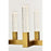 Elegant Lighting Noemi 10 Light 48" LED Pendant, Satin Gold/Clear