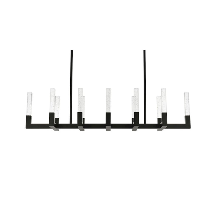 Elegant Lighting Noemi 12 Light 54" LED Pendant, Black/Clear