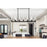 Elegant Lighting Noemi 12 Light 54" LED Pendant, Black/Clear