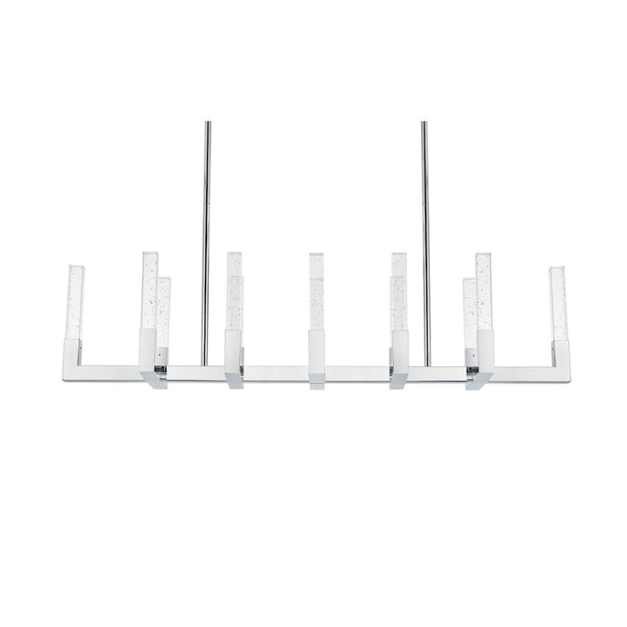 Elegant Lighting Noemi 12 Light 54" LED Pendant, Chrome/Clear