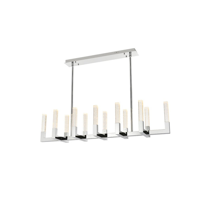 Elegant Lighting Noemi 12 Light 54" LED Pendant, Chrome/Clear