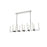Elegant Lighting Noemi 12 Light 54" LED Pendant, Chrome/Clear