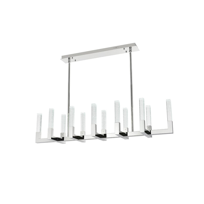 Elegant Lighting Noemi 12 Light 54" LED Pendant, Chrome/Clear