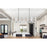 Elegant Lighting Noemi 12 Light 54" LED Pendant, Chrome/Clear