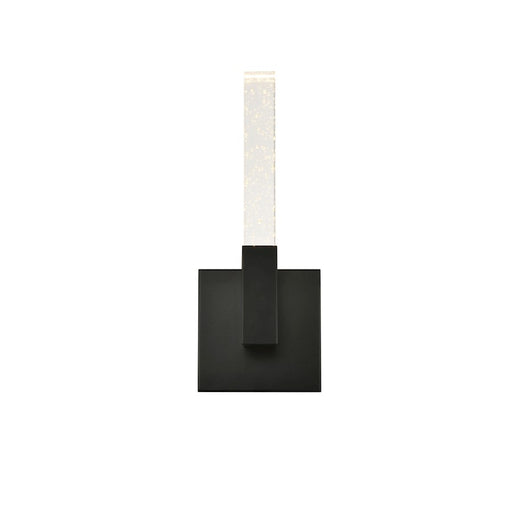 Elegant Lighting Noemi 1 Light 6" LED Wall Sconce, Black/Clear