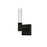 Elegant Lighting Noemi 1 Light 6" LED Wall Sconce, Black/Clear