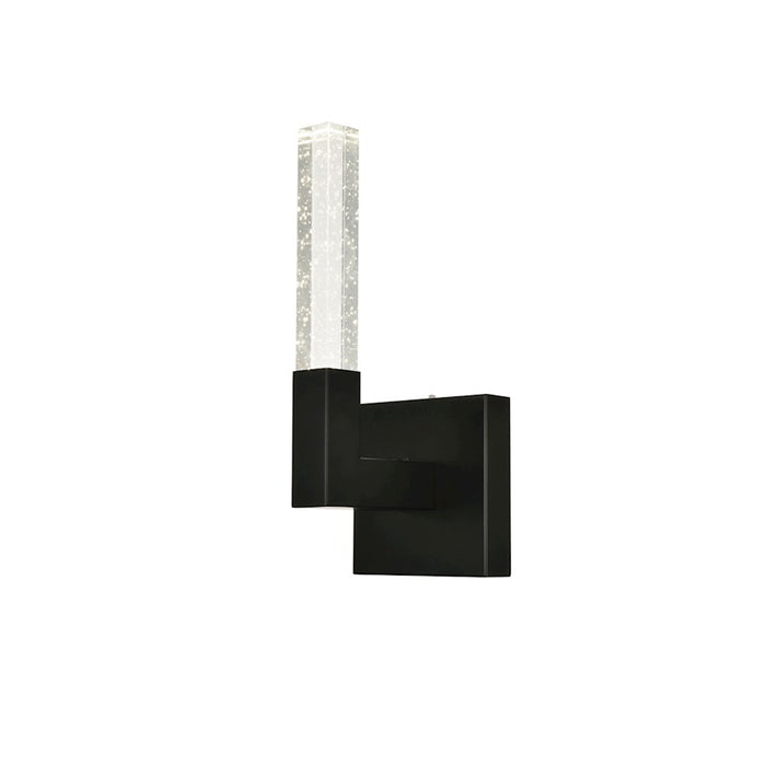 Elegant Lighting Noemi 1 Light 6" LED Wall Sconce, Black/Clear