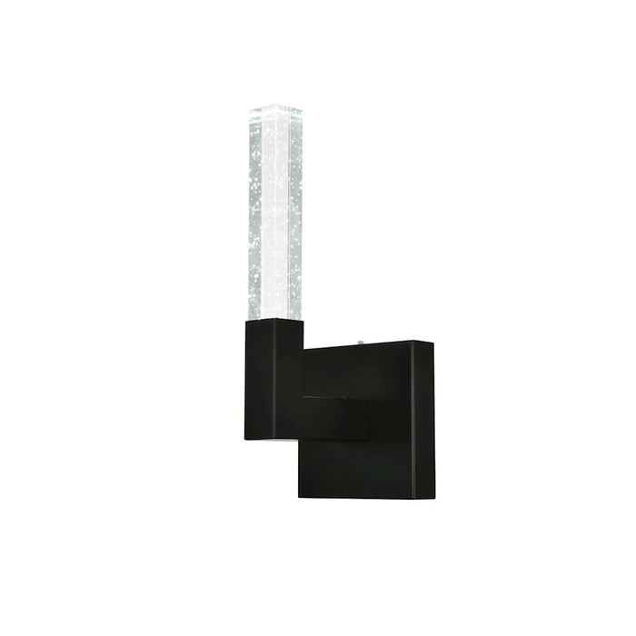 Elegant Lighting Noemi 1 Light 6" LED Wall Sconce, Black/Clear